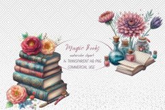 14 Magic Books Clipart, Vintage Books clipart Product Image 2