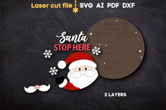 Christmas Santa SVG laser cut file for Glowforge Product Image 2