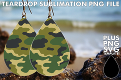 Whimsical Teardrop Earrings Gift, Funky Pattern Product Image 1