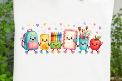 Kawaii School Supplies Design SVG Product Image 3
