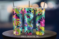 Vibrant hummingbird tumbler