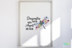 Inspirational Quotes Dragonfly PNG Product Image 5