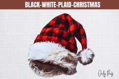Black-White-Plaid-Christmas Sublimation Product Image 1