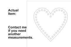 Heart basket base digital file 8 inch 20 cm. crochet wicker Product Image 2