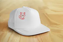Cute Fox Outline Embroidery Design Product Image 3