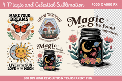 Magic and Celestial Sublimation Quotes Bundle PNG Product Image 2