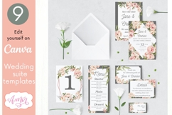 Floral Wedding Canva Templates Bundle, Botanical invitation Product Image 2