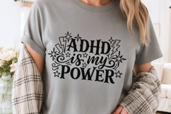 Adhd Is My Power Svg, Mental Health Svg, Adhd Mom Svg. Product Image 3