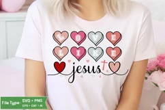 Love Like Jesus SVG Design | Valentine's Day SVG PNG Product Image 1