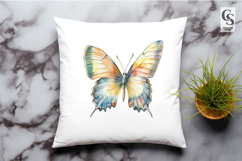 Colorful Pastel Butterfly Clipart Sublimation PNG Product Image 2