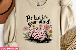 Be kind to your mind PNG, Vintage soul sublimation PNG Product Image 2