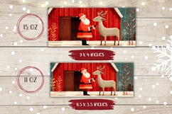 Cartoon Santa Claus Mug Design, Christmas Deer Mug Product Image 2