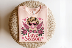 Cupid Blowing, Vintage Valentines Day Sublimation PNG Product Image 2