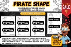 Printable Pirate Shape Reader worksheets activities Product Image 2