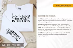 Her Kisses the Magic - Mother's Day Sleeve T shirt Design Product Image 2