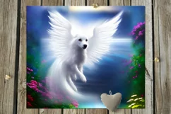 Dogs angels | 9 Magic Skinny tumbler Sublimation designs Product Image 2