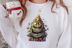 Funny Christmas Tree Sublimation Clipart, Christmas PNG Product Image 2
