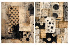 Black, Grunge, Paper, Mixed Media, Papers, Junk Journal Product Image 2