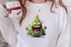 Funny Christmas Tree Sublimation Clipart, Christmas PNG Product Image 2