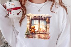 Christmas Santa House Clipart, Christmas PNG Product Image 2