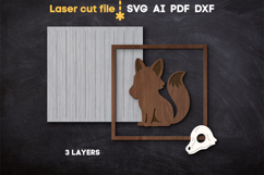 Halloween Fox Skull SVG laser cut file for Glowforge Product Image 2