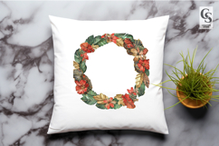 Tropical Floral Wreath Frame Clipart Sublimation PNG Product Image 3