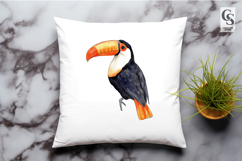Watercolor Toucan Bird Clipart Sublimation PNG Product Image 3