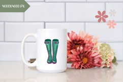 Hand Drawn Rubber Boots Illustration, Cartoon Rubber Boots Product Image 2