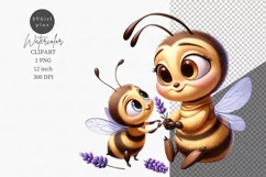 Mother's Day, Bee clipart, Flowers clipart, Cute animals Product Image 1