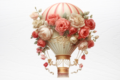 Christmas Hot Air Balloon Sublimation PNG Product Image 2