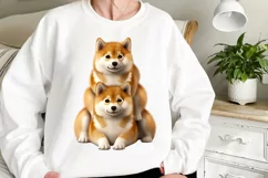 Stack Of Dogs Sublimation Clipart, Cute Puppy Clipart Product Image 2