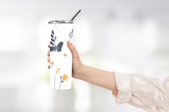 Butterfly pattern tumbler wrap sublimation design Product Image 2