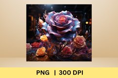 3d Flowers Sublimation Tumbler |Bioluminescent Tumbler|20 oz Product Image 2