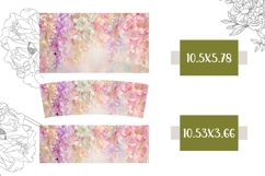 Wisteria Tumbler Design, Pink Flowers 40 Oz Tumbler Wrap Product Image 2