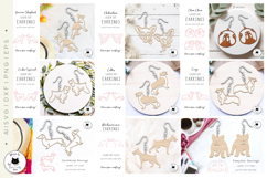 Dog Earrings Laser Cut Big Bundle | Laser Cut Earring Bundle Product Image 3