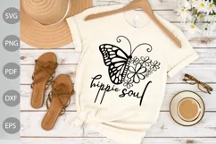 Hippie Soul SVG Cut Files - Positive Quote SVG Design Product Image 1
