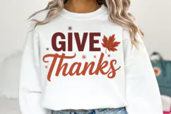 Give Thanks Svg | Thanksgiving Svg | Shirt Svg Product Image 1