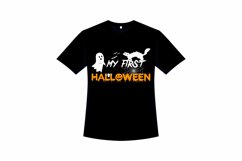 Halloween Calligraphy T-shirt Design Product Image 2