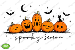 Trending Halloween PNG, Spooky Season PNG, Cute Pumpkin PNG Product Image 2