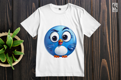 Cute Blue Bird Clipart Sublimation PNG Product Image 2