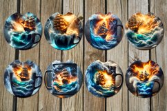 Fantasy | marine Car coaster &amp; key chain sublimation designs Product Image 2