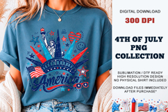 America Sketch Liberty PNG | Patriotic Graffiti DTF Product Image 2