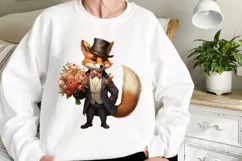 Romantic Gentleman Animal clipart, Watercolor Clipart Product Image 2