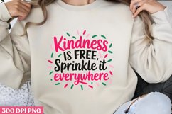 Kindness is Free PNG, Retro Positive Sublimation PNG Product Image 1