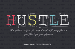 Hustle Slogan Quote T shirt Design Graphic Vector Product Image 2