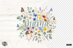 Flowers &amp; Butterfly Mothers Day Clipart Product Image 1