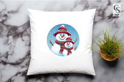 Cute Snowman Illustration Clipart Sublimation PNG Product Image 2