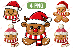 Faux Yarn Christmas Gingerbread Man Png, christmas Design Product Image 1