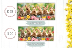 Spring Mug Design, Easter Bunnies Mug Sublimation Product Image 2
