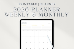 2026 Professional Minimalist Planner PDF | Product Image 2